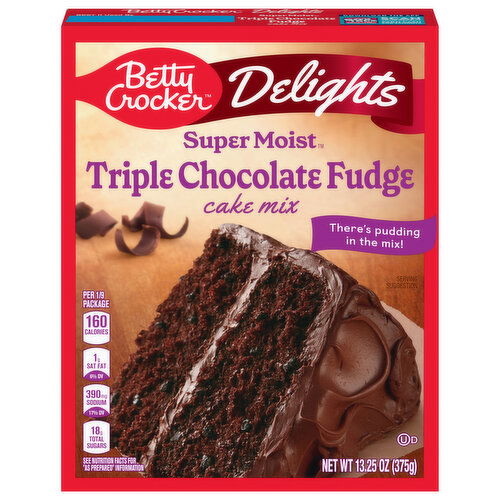 Betty Crocker Cake Mix, Triple Chocolate Fudge