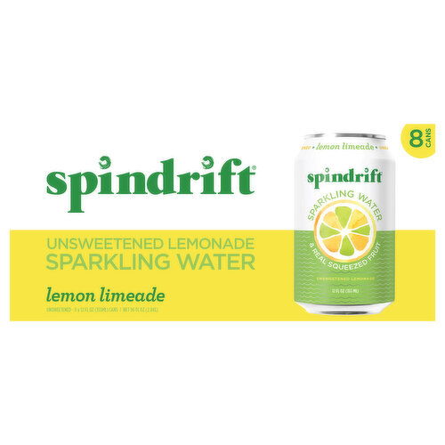Spindrift Unsweetened Lemon Limeade Sparkling Water