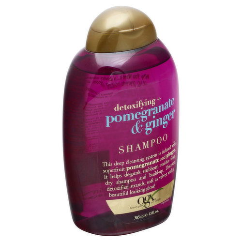 OGX Shampoo, Detoxifying + Pomegranate & Ginger