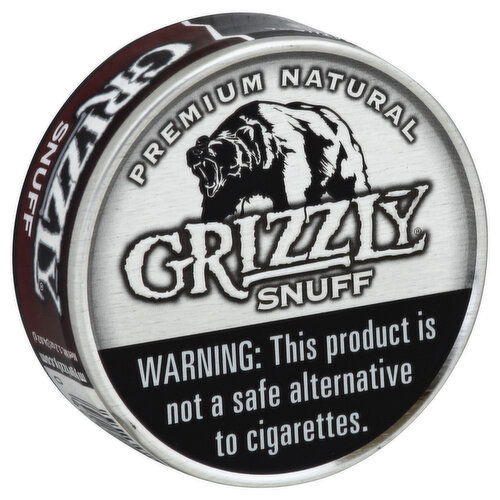 Grizzly Snuff, Moist, Premium Natural
