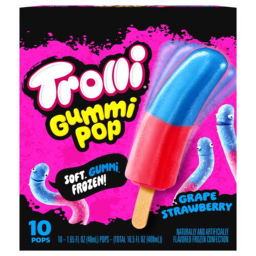 Trolli Grape Strawberry Gummi Pop