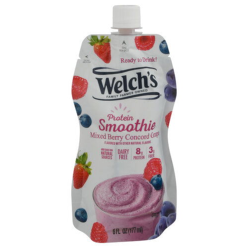 Welch's Protein Smoothie, Mixed Berry Concord Grape