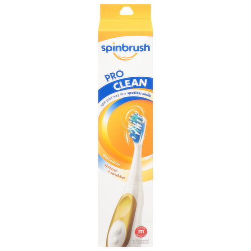 Spinbrush Pro Clean Powered Toothbrush, Medium