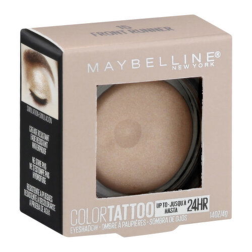maybelline Color Tattoo Eye Shadow, Cream, Waterproof, Front Runner 15