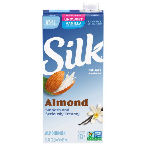 Silk Unsweet Vanilla Almondmilk