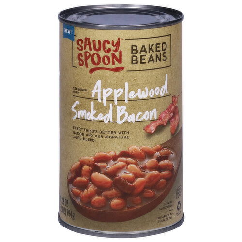 Saucy Spoon Baked Beans, Applewood Smoked Bacon