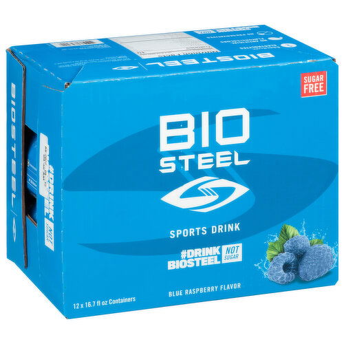 Biosteel Sports Drink, Sugar Free, Blue Raspberry Flavor