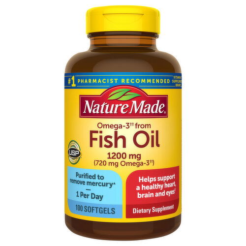 Nature Made Omega-3, from Fish Oi, 1200 mg, Softgels