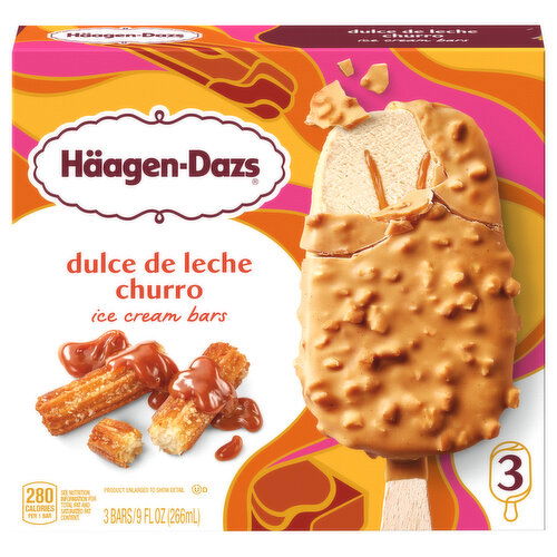 Haagen-Dazs Ice Cream Bars, Dulce de Leche Churro