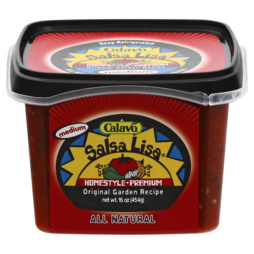 Calavo Salsa Lisa Salsa, Homestyle, Premium, Medium