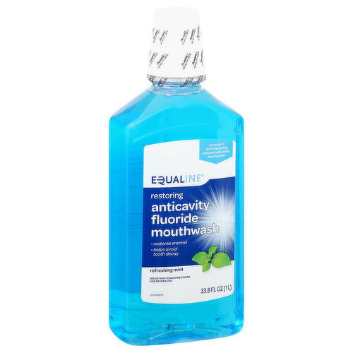 Equaline Anticavity Fluoride Mouthwash, Refreshing Mint, Restoring