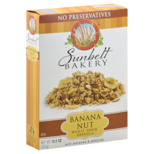 Sunbelt Bakery Granola, Whole Grain, Banana Nut