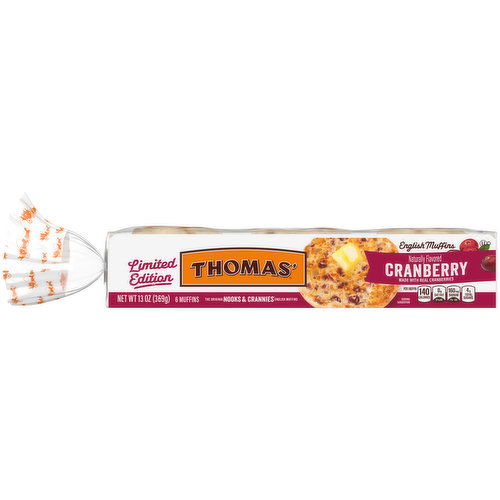 Thomas' English Muffins, 6  count, 13 oz