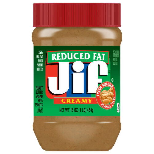 Jif Reduced Fat Creamy Peanut Butter Spread