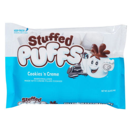 Stuffed Puffs Marshmallows, Cookies 'n Creme