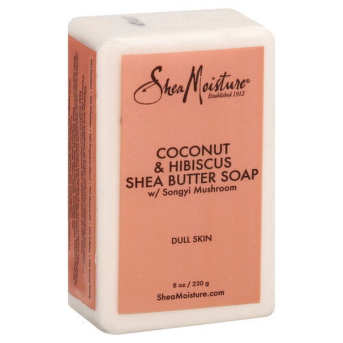 Shea Moisture Soap, Coconut & Hibiscus Shea Butter, With Songyi Mushroom, Dull Skin