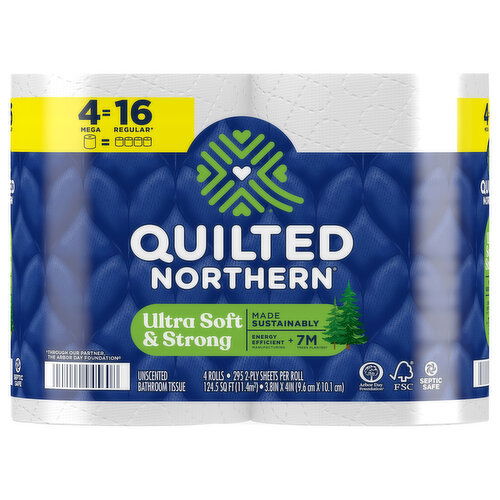 Quilted Northern Bathroom Tissue, Unscented, Ultra Soft & Strong