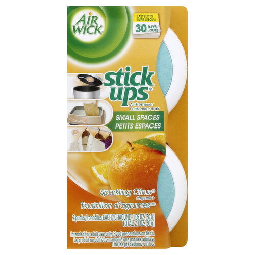 Air Wick Stick Ups Air Freshener, Sparkling Citrus Fragrance