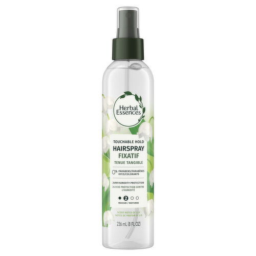 Herbal Essences Classics Touchable Hold Hairspray, Nonaerosol Hair Spray for All Hair Types, 24-hour Hold, Frizz Control, 8 fl oz