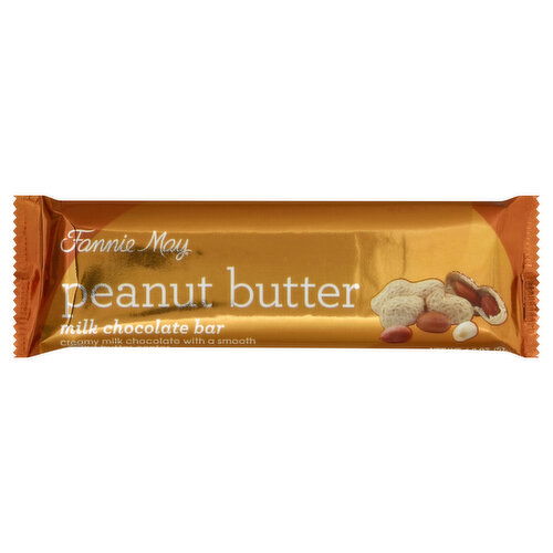 Fannie May Milk Chocolate Bar, Peanut Butter