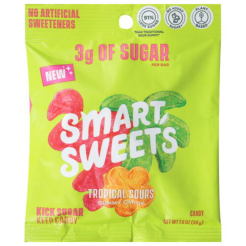 SmartSweets Gummy Candy, Tropical Sours