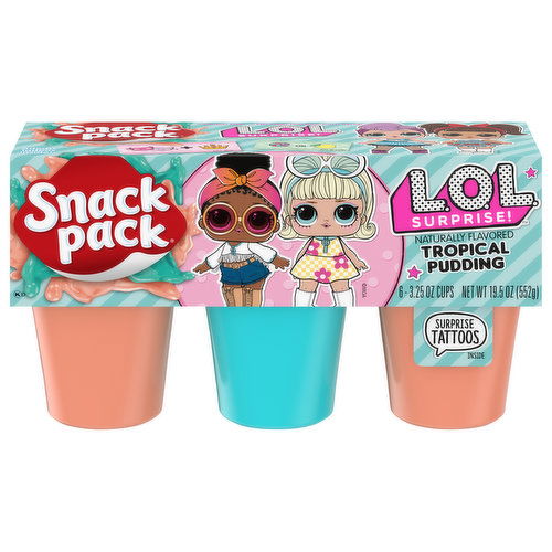 Snack Pack Mermaid Splashes Flavored Pudding