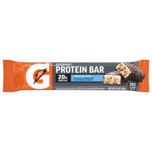 Gatorade Cookies and Creme Protein Bar