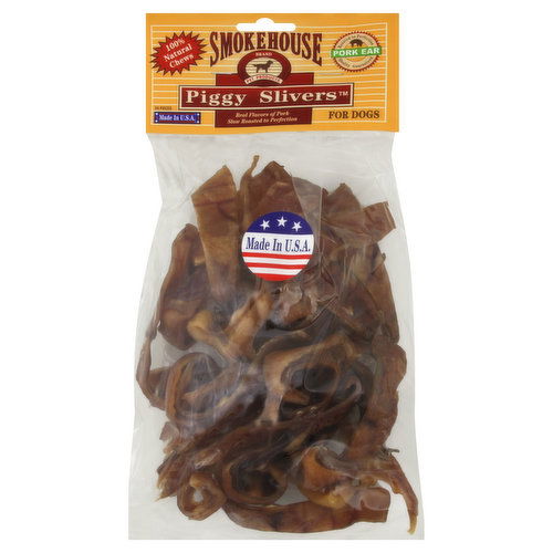 Smokehouse Piggy Slivers, for Dogs