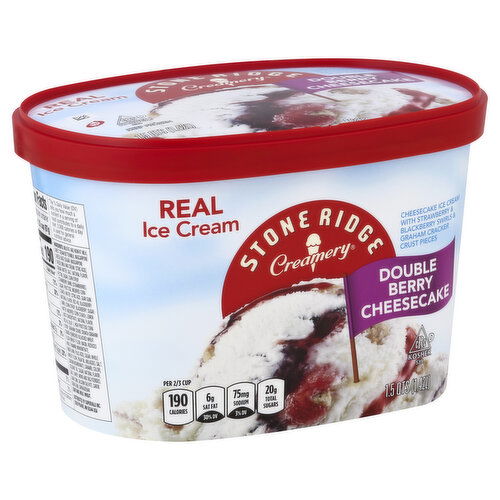 Stoneridge Creamery Ice Cream, Double Berry Cheesecake