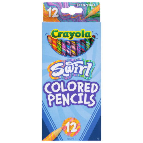 Crayola Swirl Colored Pencils, Pre-Sharpened