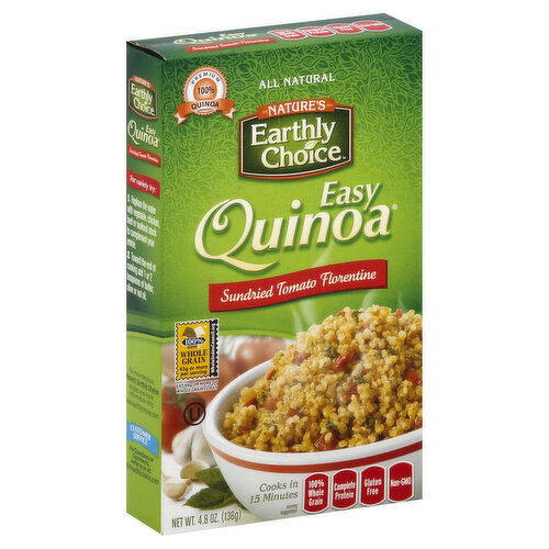 Nature's Earthly Choice Quinoa, Easy, Sundried Tomato Florentine