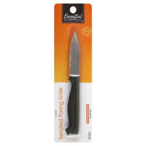 Essential Everyday Knife, Paring, Serrated, 3 Inch