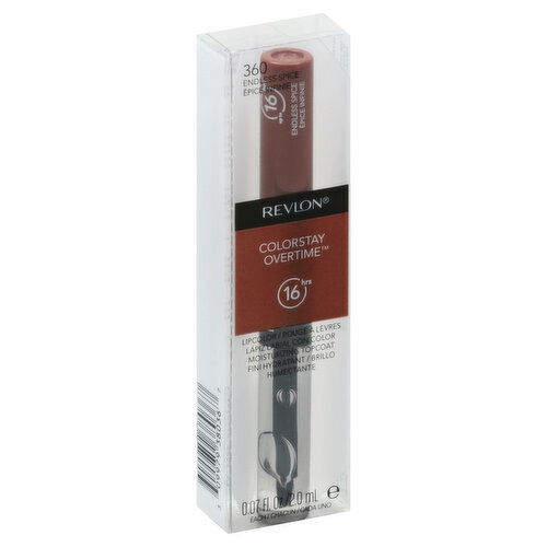 Revlon Colorstay Overtime Lipcolor, Moisturizing Topcoat, Endless Spice 360