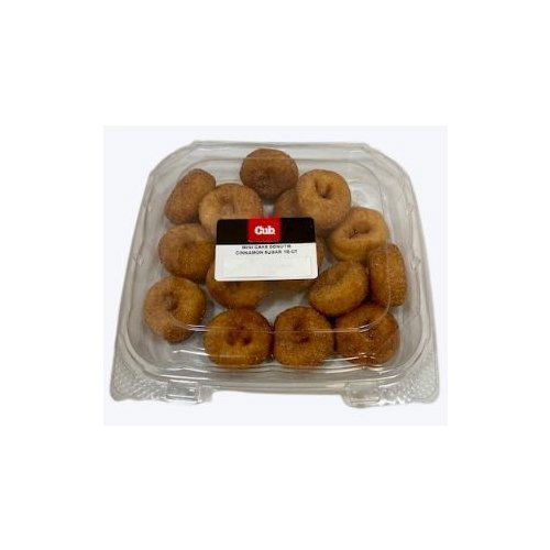 Cub Bakery Mini Cinnamon Sugar Cake Donuts, 15 Count