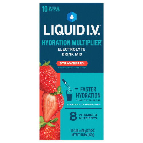 Liquid I.V. Hydration Multiplier Electrolyte Drink Mix, Strawberry