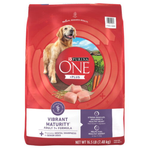 Purina One +Plus Dog Food, Vibrant Maturity, Adult 7+ Formula