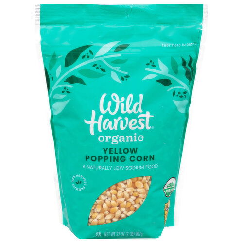 Wild Harvest Popping Corn, Organic, Yellow