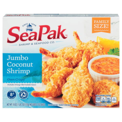 SeaPak Oven Crispy Jumbo Coconut Shrimp