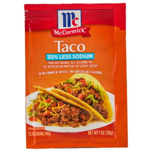 McCormick 30% Less Sodium Taco Seasoning Mix