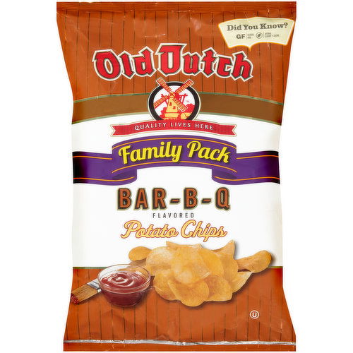 Old Dutch Foods Family Pack Bar-B-Q Potato Chips