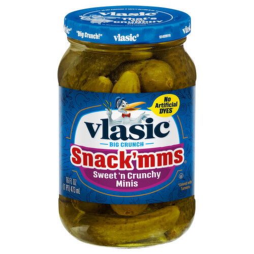 Vlasic Snack'mms Pickles, Sweet ’n Crunchy, Minis