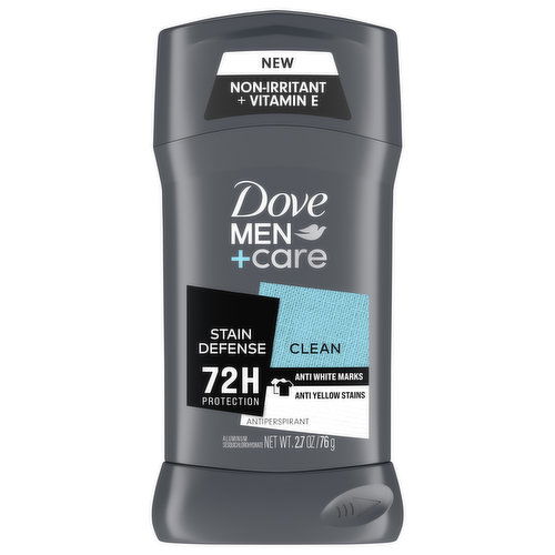 Dove Men+Care Antiperspirant, Stain Defense, Clean