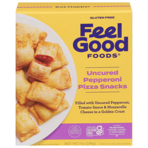 Feel Good Foods Uncured Pepperoni Pizza Snacks