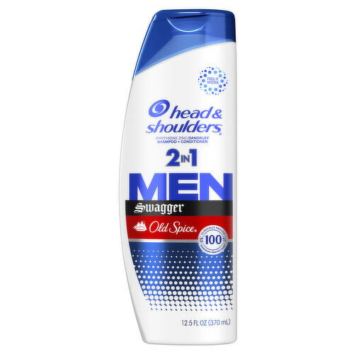 Head & Shoulders Men Mens 2 in 1 Dandruff Shampoo and Conditioner, Old Spice Swagger, 12.5 oz