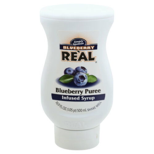 Real Infused Syrup, Blueberry Puree