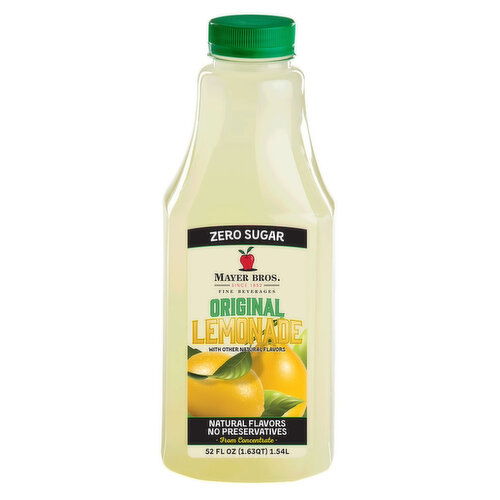 Mayer Bros Original Lemonade, Zero Sugar