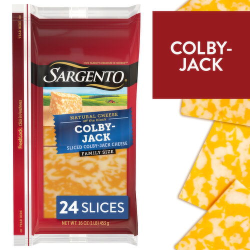 SARGENTO Sargento® Sliced Colby-Jack Natural Cheese, 24 slices