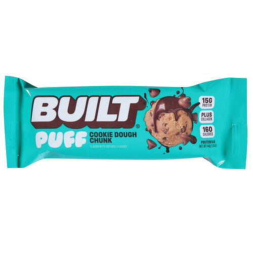 Built Protein Bar, Cookie Dough Chunk, Puff