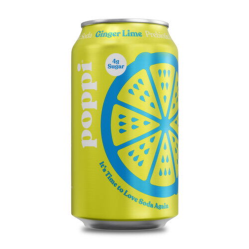 Poppi Ginger Lime Single Can