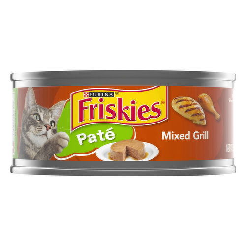 Friskies Cat Food, Mixed Grill, Pate